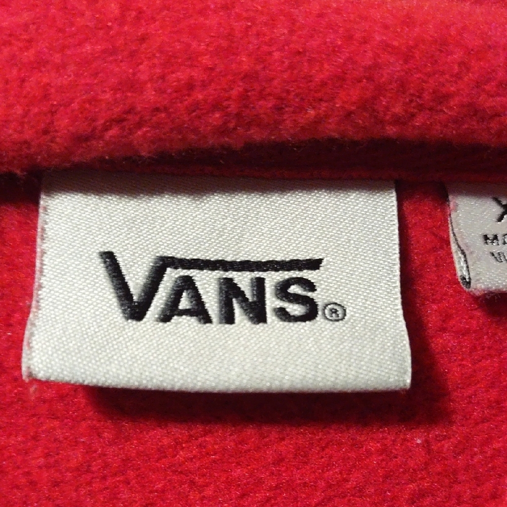 Vans Scarlet Hoodie with Black Checkered Logo - Picture 2 of 8